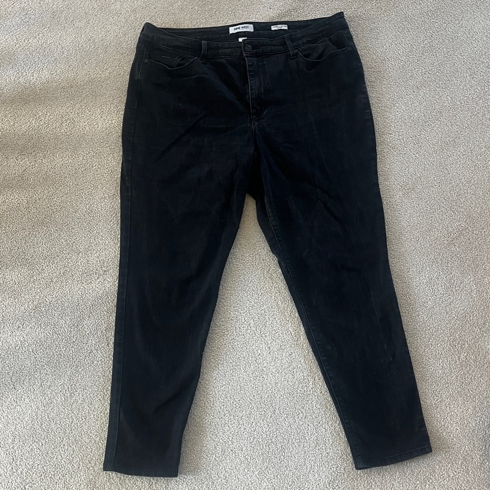 Nine West Women's Classic Black Cigarette High Rise Skinny Jean